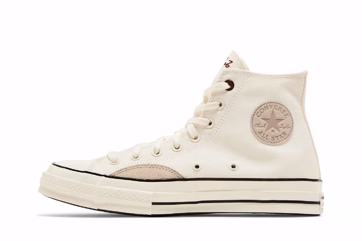 Converse Chuck 70 Mixed Materials High Egret Cherry Daze, view 4