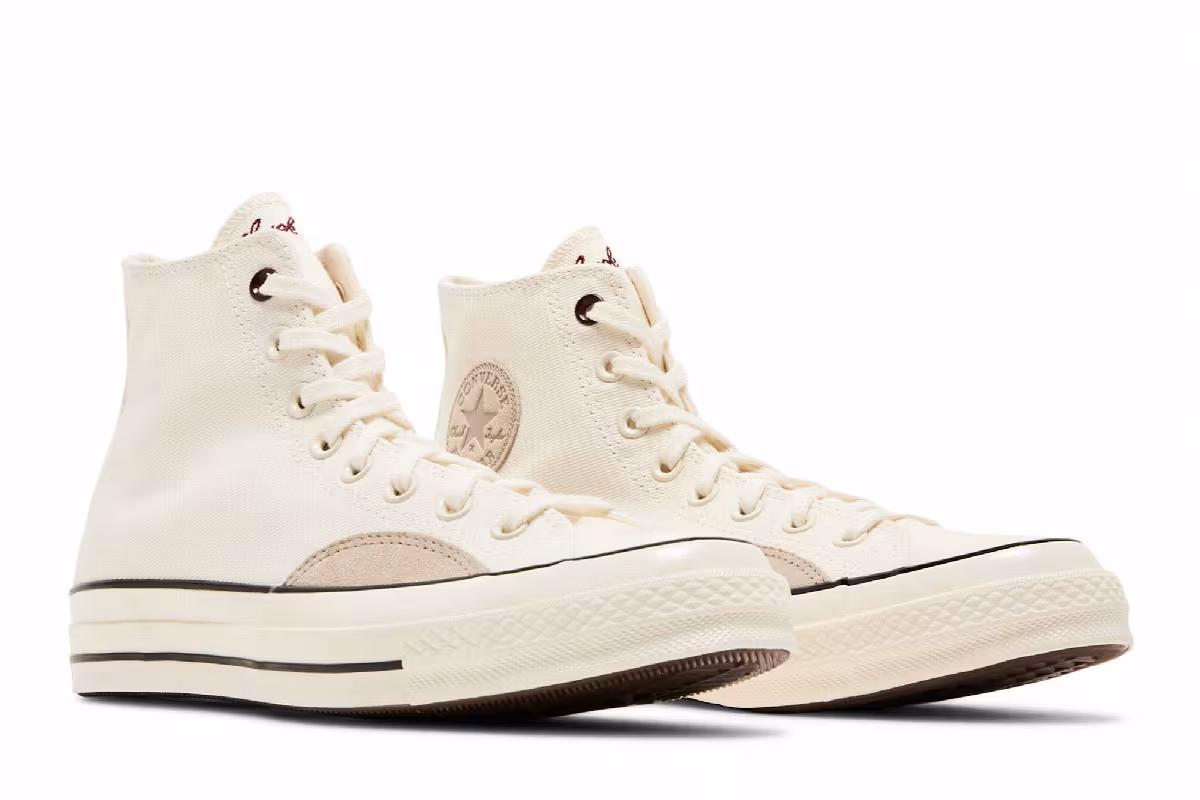 Converse Chuck 70 Mixed Materials High Egret Cherry Daze, view 9