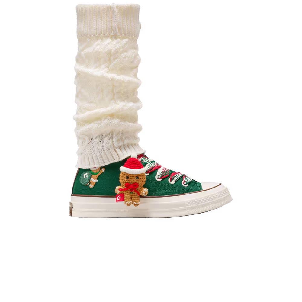 Converse Chuck 70 High X-Mas Gingerbread & Knit Sock - Midnight