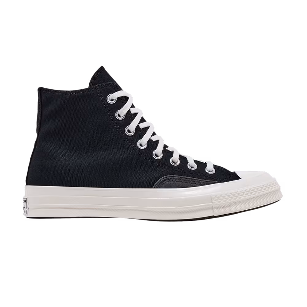 Converse Chuck 70 Luxe High Black Dark Matter Fuzzy Laces