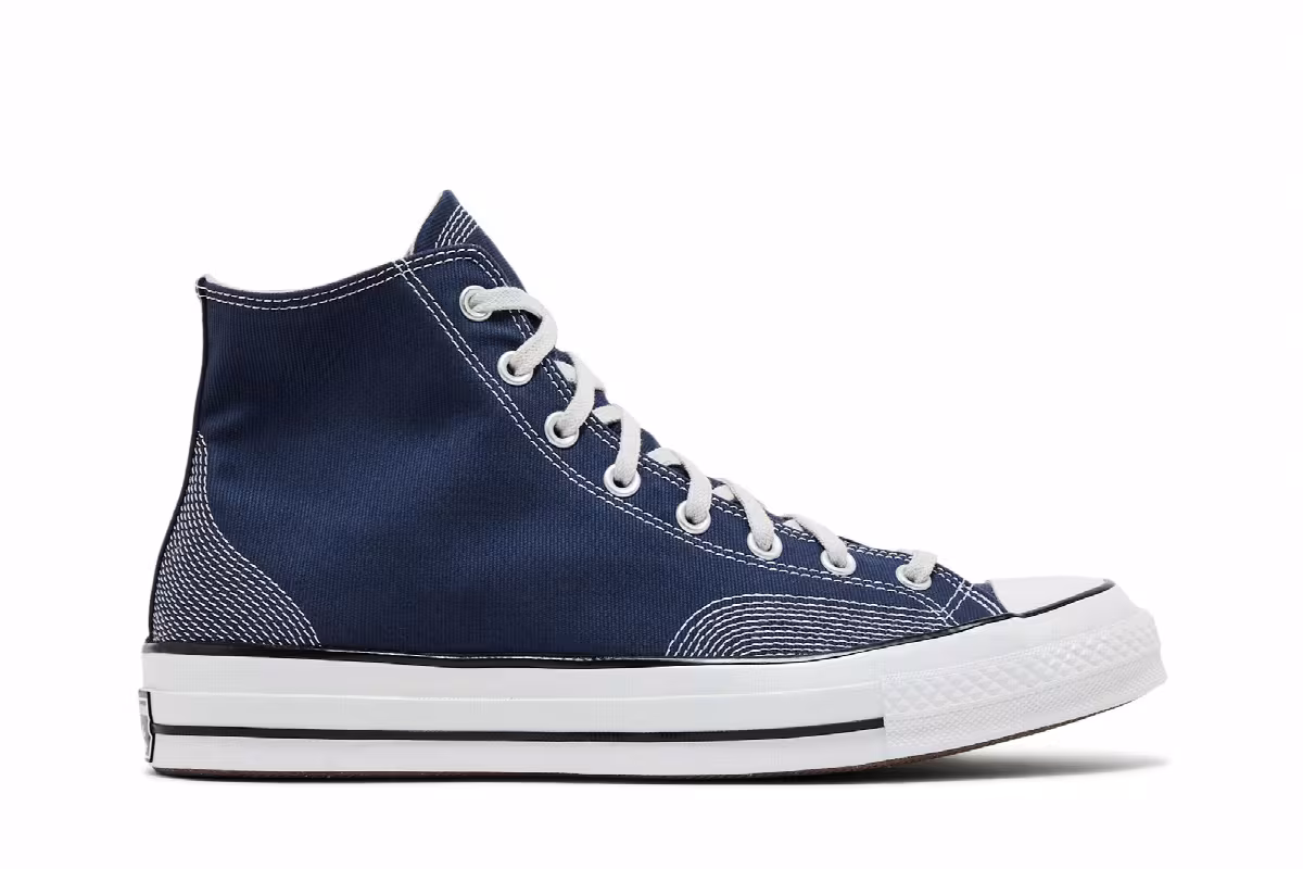 Converse Chuck 70 High Multi-Stitch Cotton - Navy, view 2