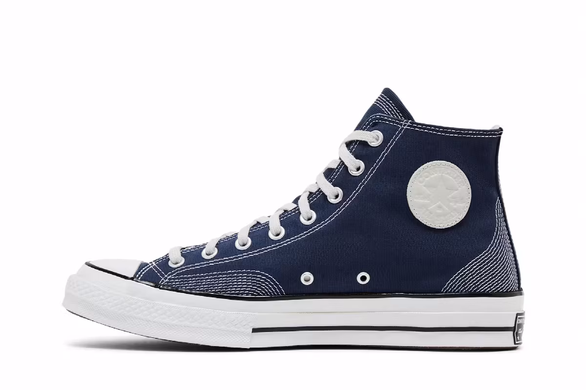 Converse Chuck 70 High Multi-Stitch Cotton - Navy, view 4