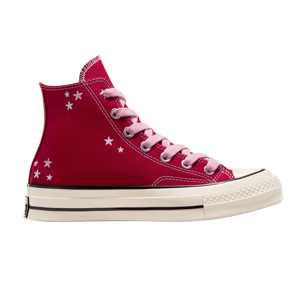 Converse Chuck 70 High Embroidered Stars - Days Ahead Red
