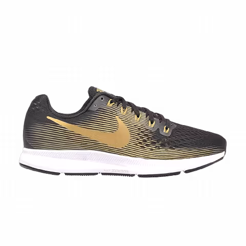 Nike Wmns Air Zoom Pegasus 34 Wide 'Black Metallic Gold'