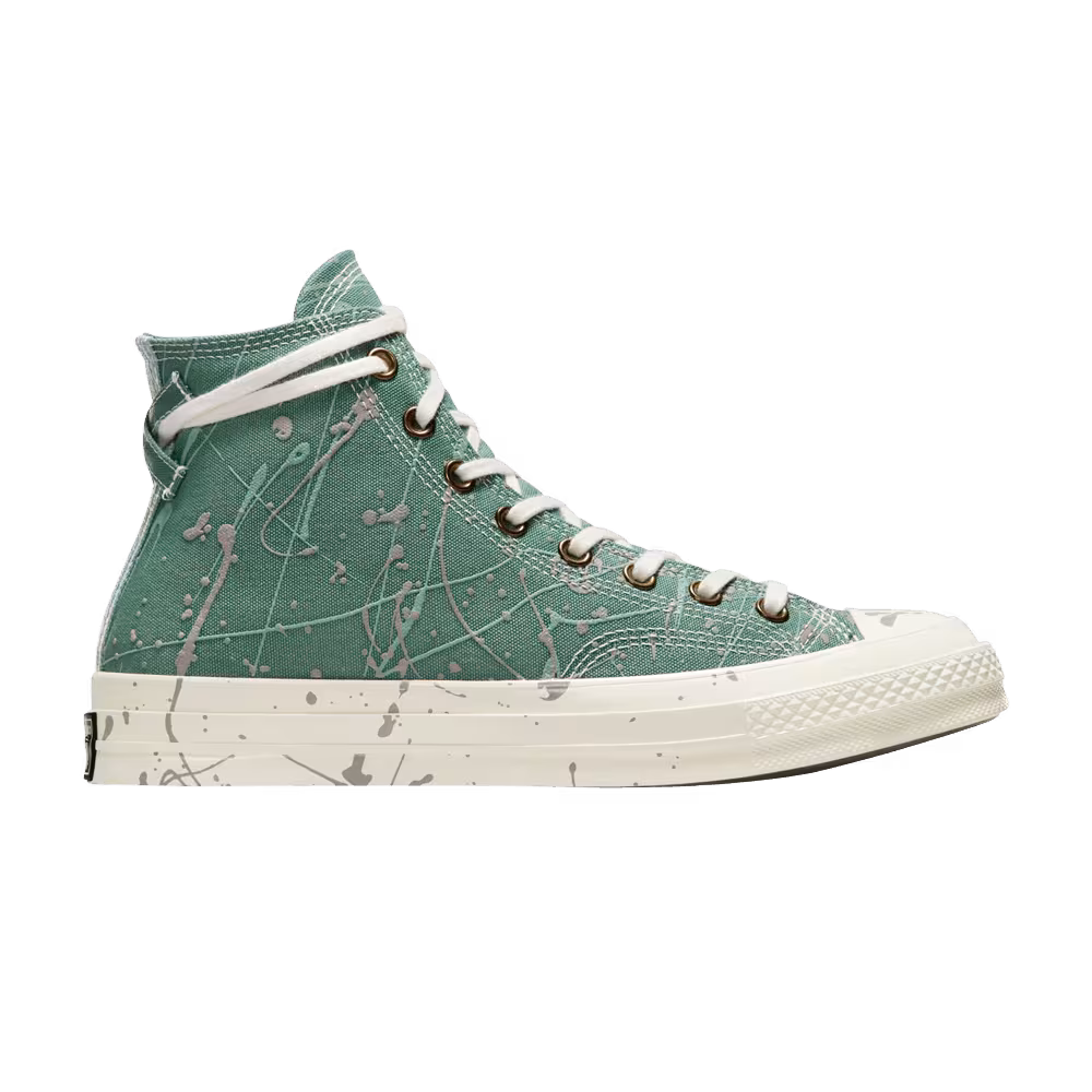 Converse Chuck 70 High Paint Splatter - Admiral Elm Green