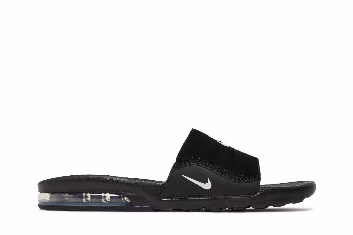 Nike Air Max Camden Slide Black White, view 2