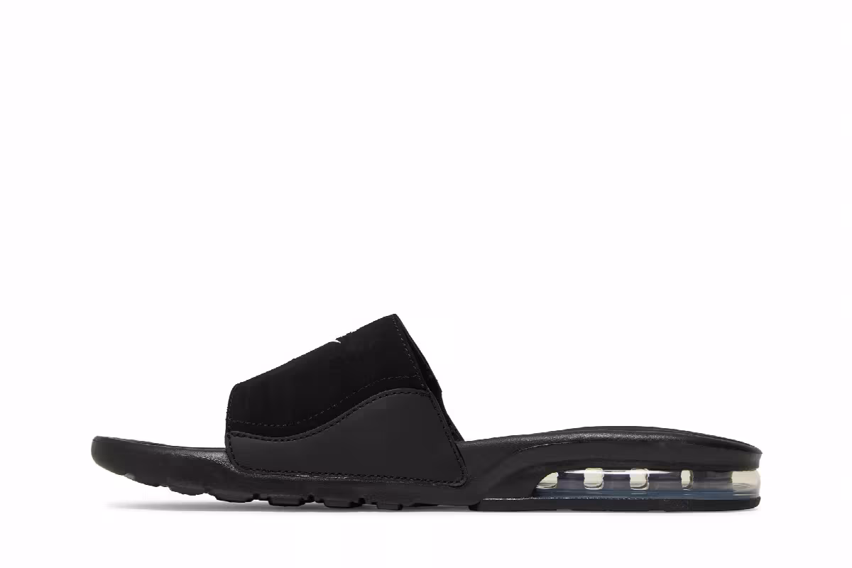 Nike Air Max Camden Slide Black White, view 4