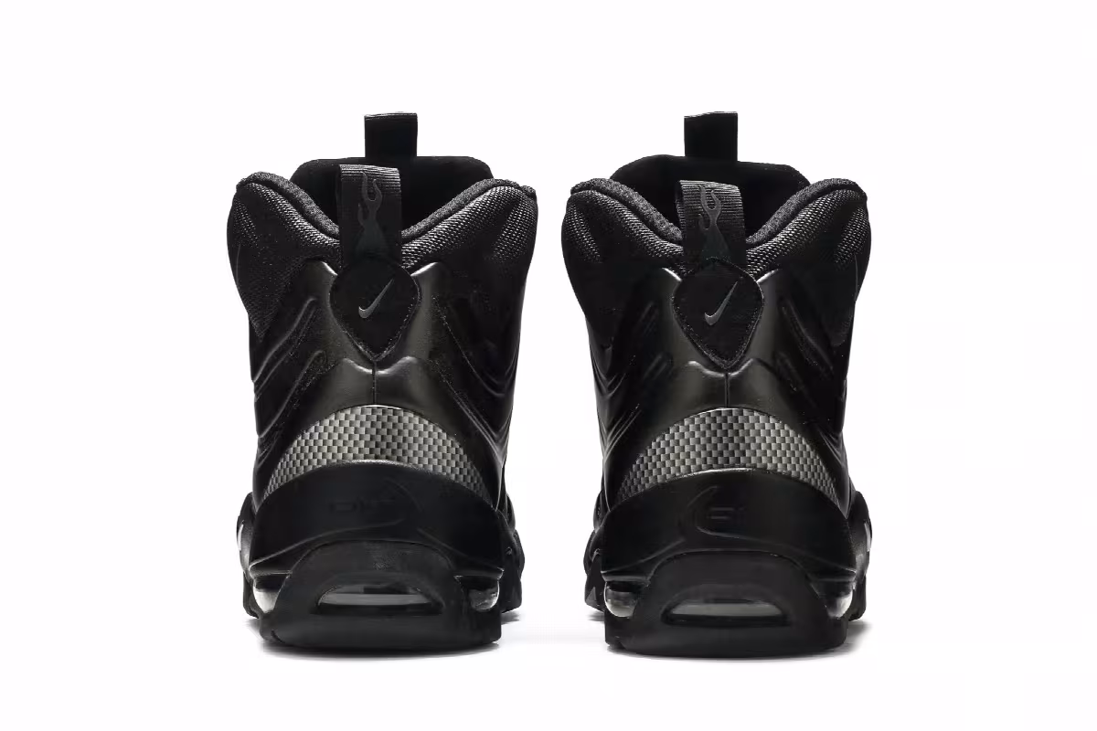 Nike Air Bakin Posite Triple Black, view 7