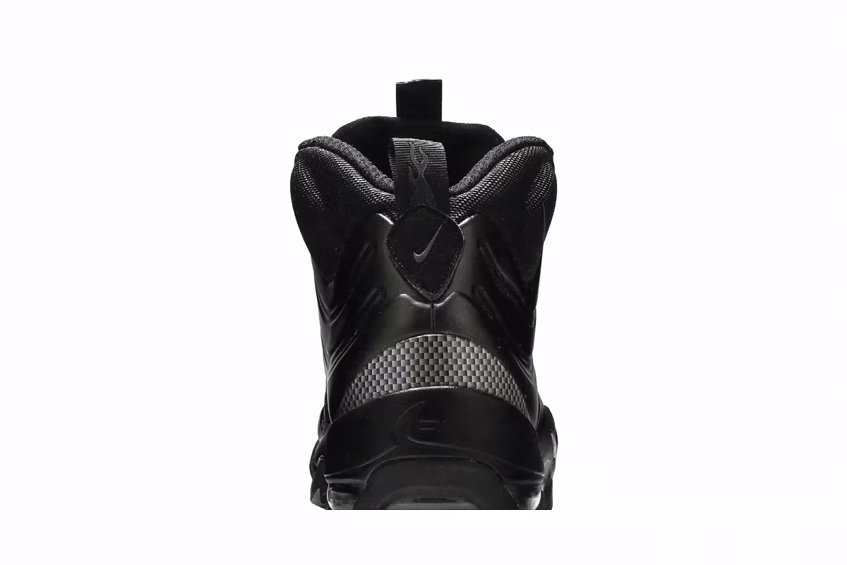 Nike Air Bakin Posite Triple Black, view 8