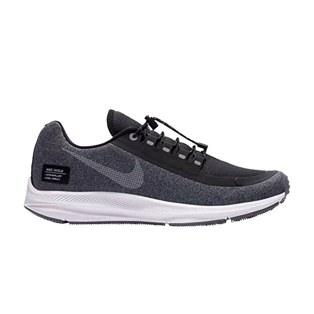 Nike Women's Zoom Winflo 5 Run Shield Black Metallic Silver