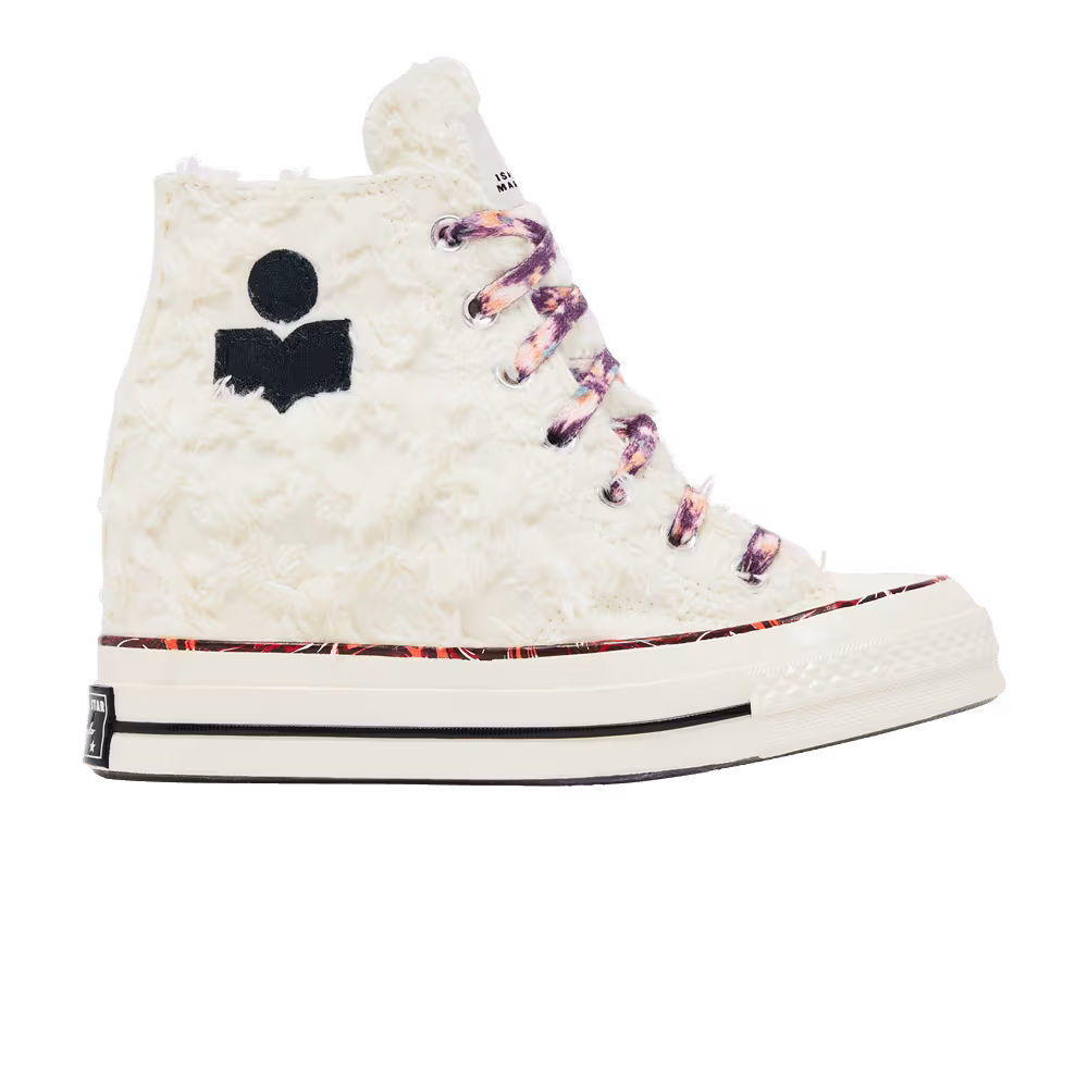 Isabel Marant x Converse Women's Chuck 70 Internal Wedge High Vanilla White