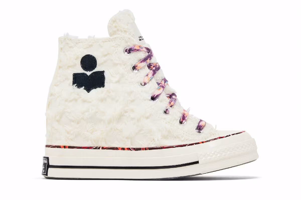 Isabel Marant x Converse Women's Chuck 70 Internal Wedge High Vanilla White, view 2