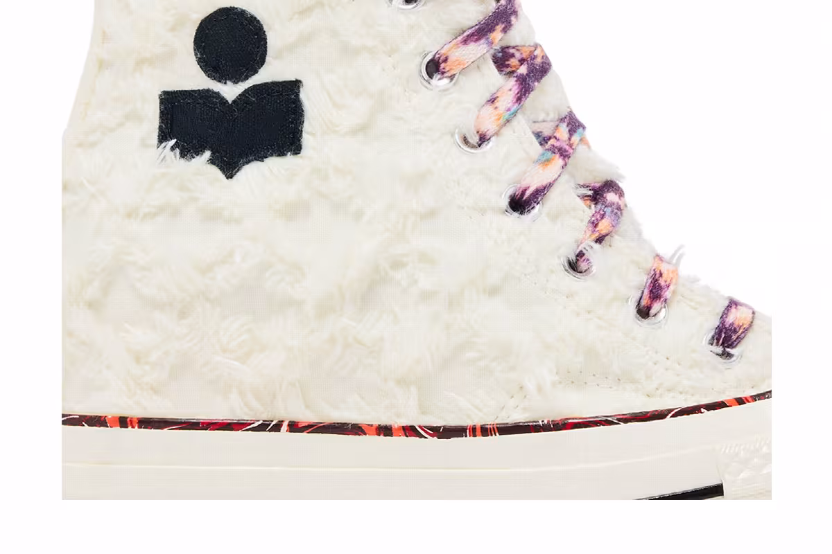 Isabel Marant x Converse Women's Chuck 70 Internal Wedge High Vanilla White, view 3