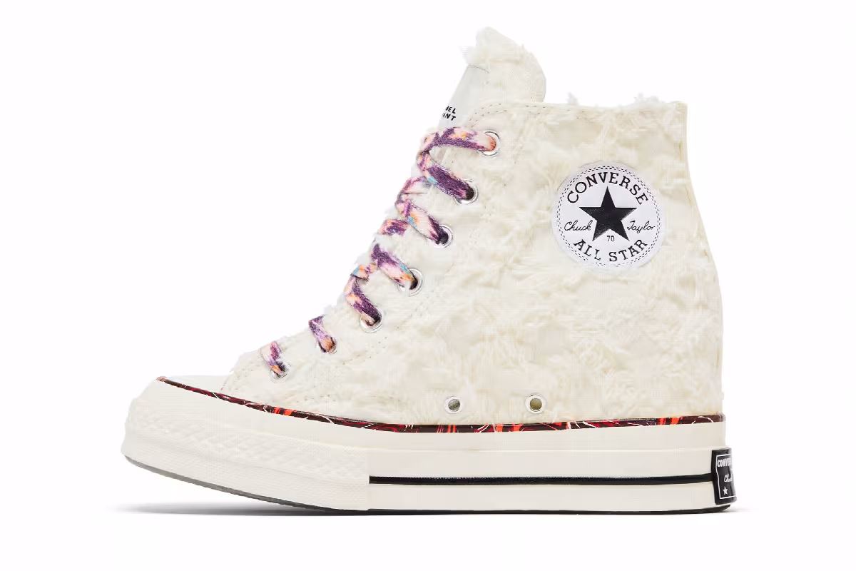 Isabel Marant x Converse Women's Chuck 70 Internal Wedge High Vanilla White, view 4