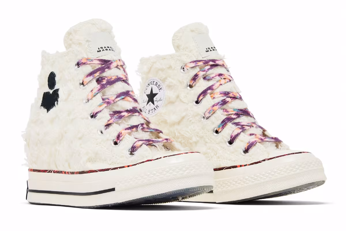 Isabel Marant x Converse Women's Chuck 70 Internal Wedge High Vanilla White, view 9