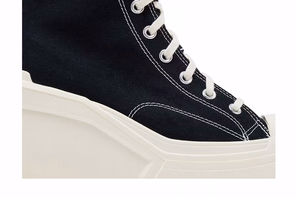 Converse Women's Chuck 70 De Luxe Wedge Black Egret, view 3