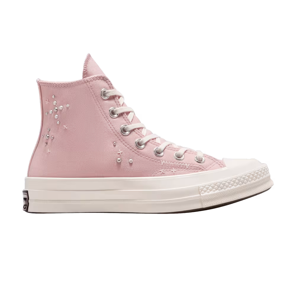 Converse Women's Chuck 70 High Pearls & Studs - Flush Stone