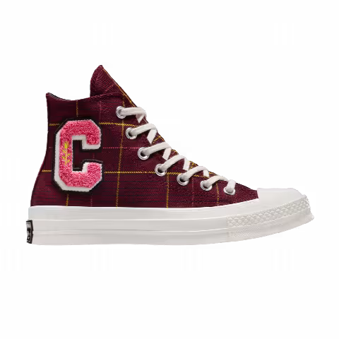 Converse Wmns Chuck 70 High 'Plaid - Deep Bordeaux'