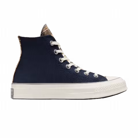 Converse Wmns Chuck 70 High 'Canvas & Plaid - Obsidian'