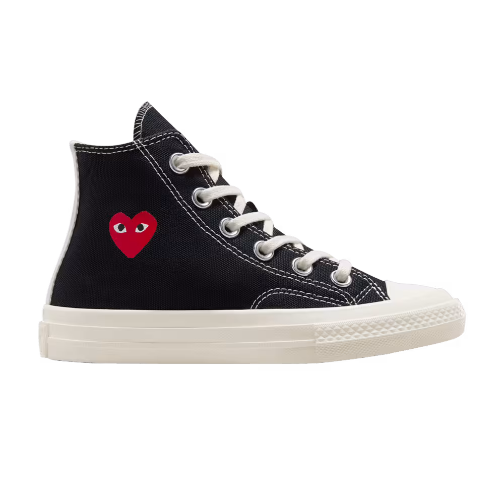 Comme des Garçons PLAY x Converse Chuck 70 High PS Single Heart - Black