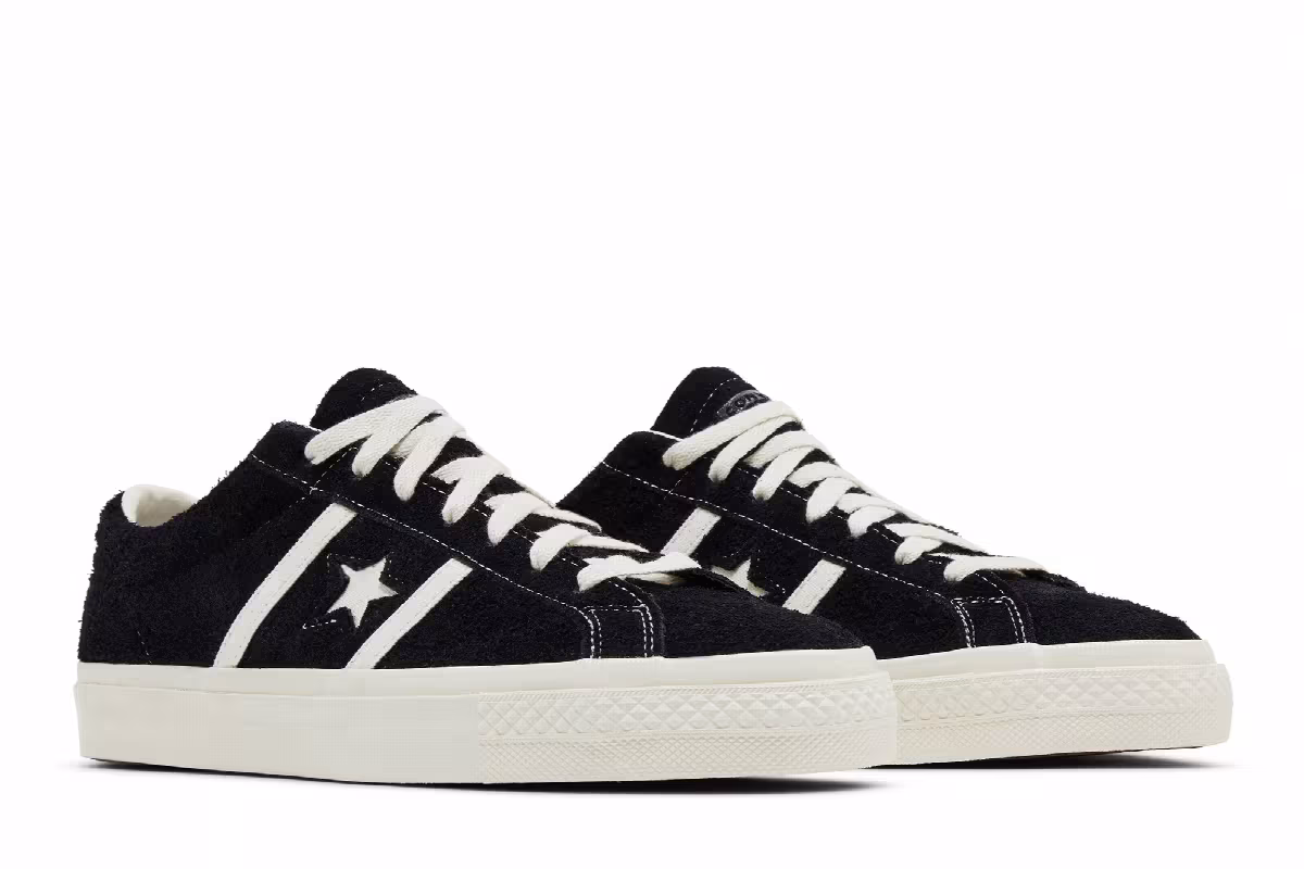 Converse One Star Academy Pro Suede Black Egret, view 9