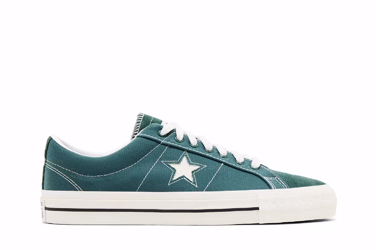 thisisneverthat x Converse One Star Pro Low Trekking Green, view 2