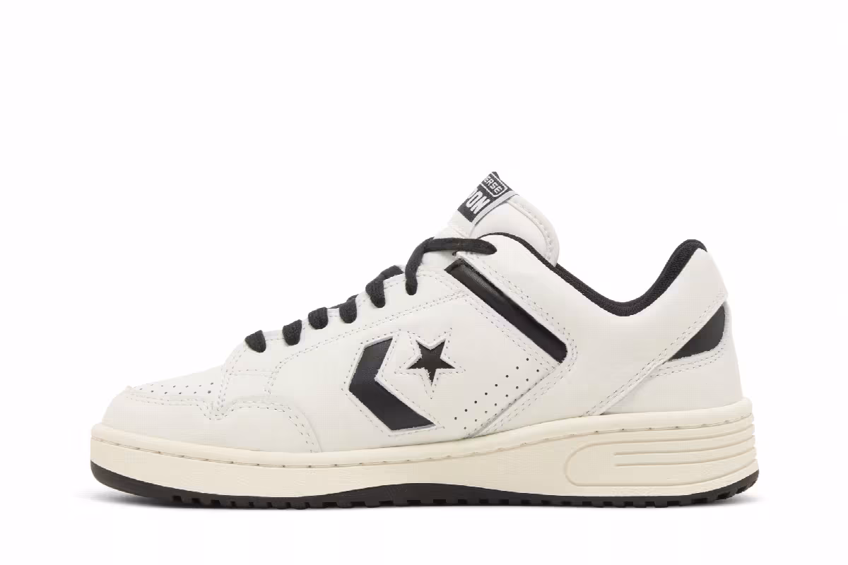 Converse Weapon Low Old Money Pack - White Black, view 4