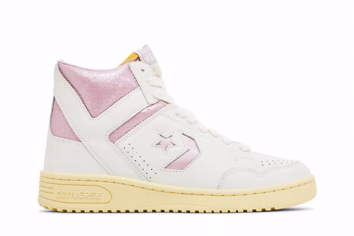 Shai Gilgeous-Alexander x Converse Weapon High Vintage White Winsome Orchid, view 2