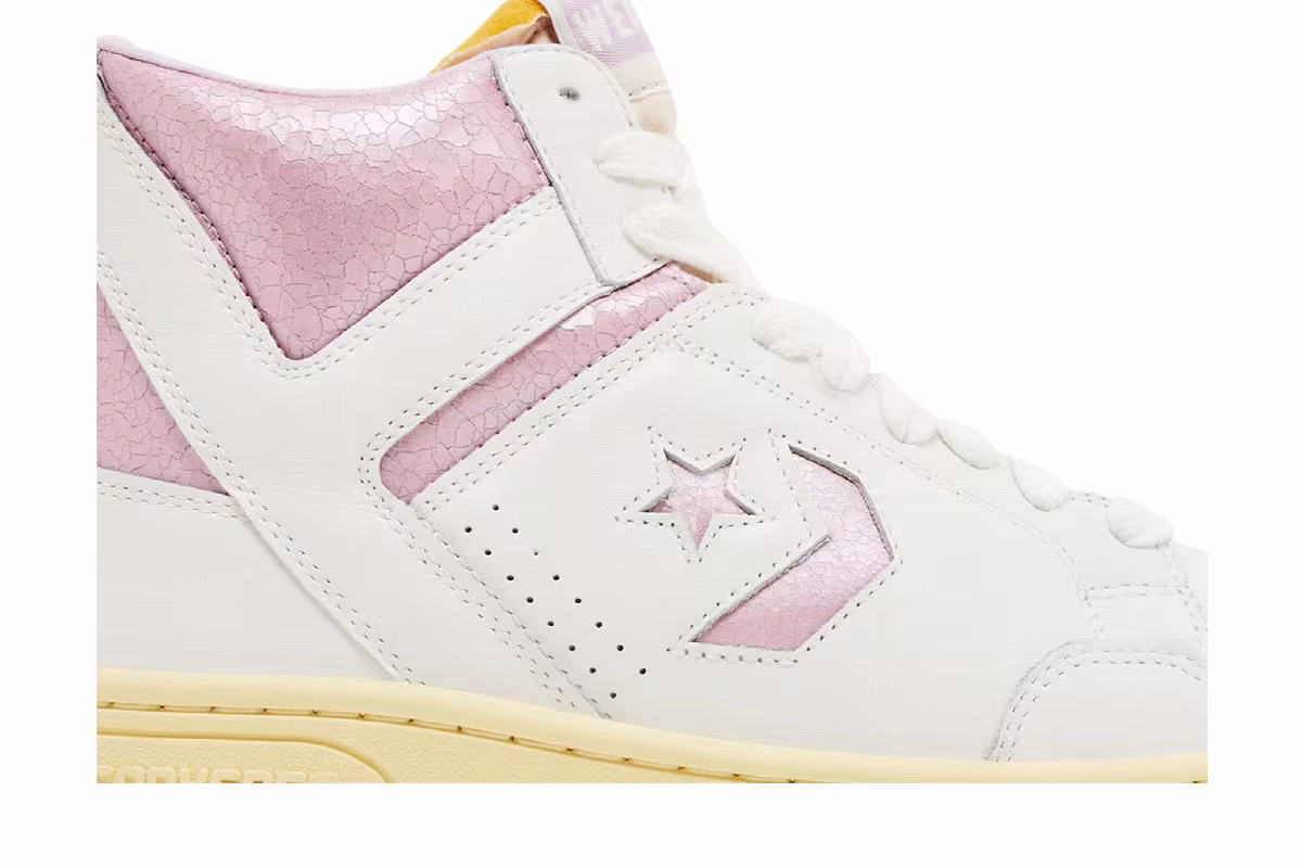 Shai Gilgeous-Alexander x Converse Weapon High Vintage White Winsome Orchid, view 3