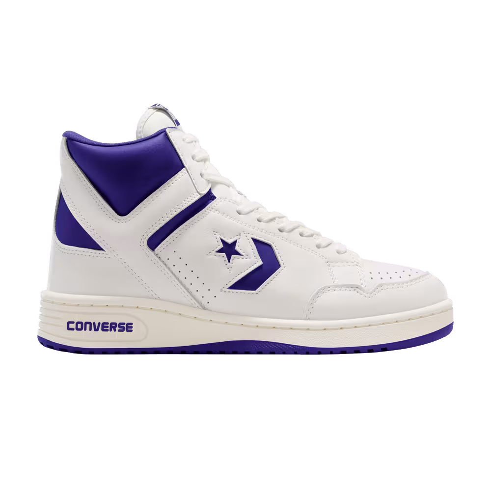 Converse Weapon Mid Vintage White Court Purple
