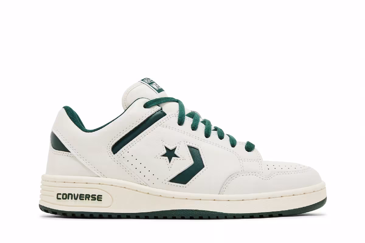 Converse Weapon Low Green Envy Vintage White, view 2