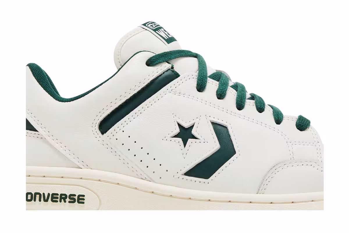 Converse Weapon Low Green Envy Vintage White, view 3