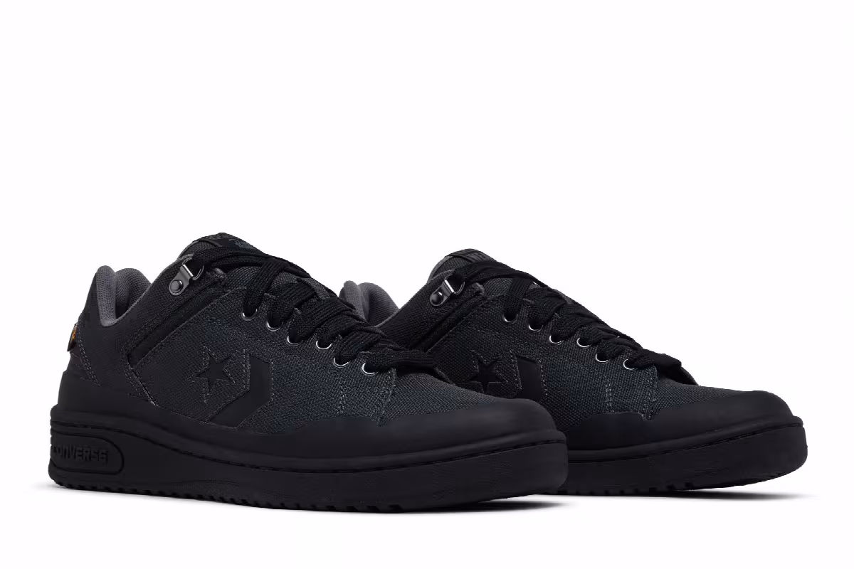 Patta x Converse Weapon Low Black Grey, view 9