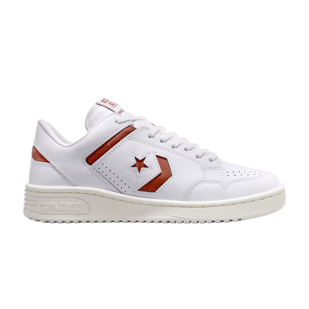 Converse Weapon Low White Nutshell Brown