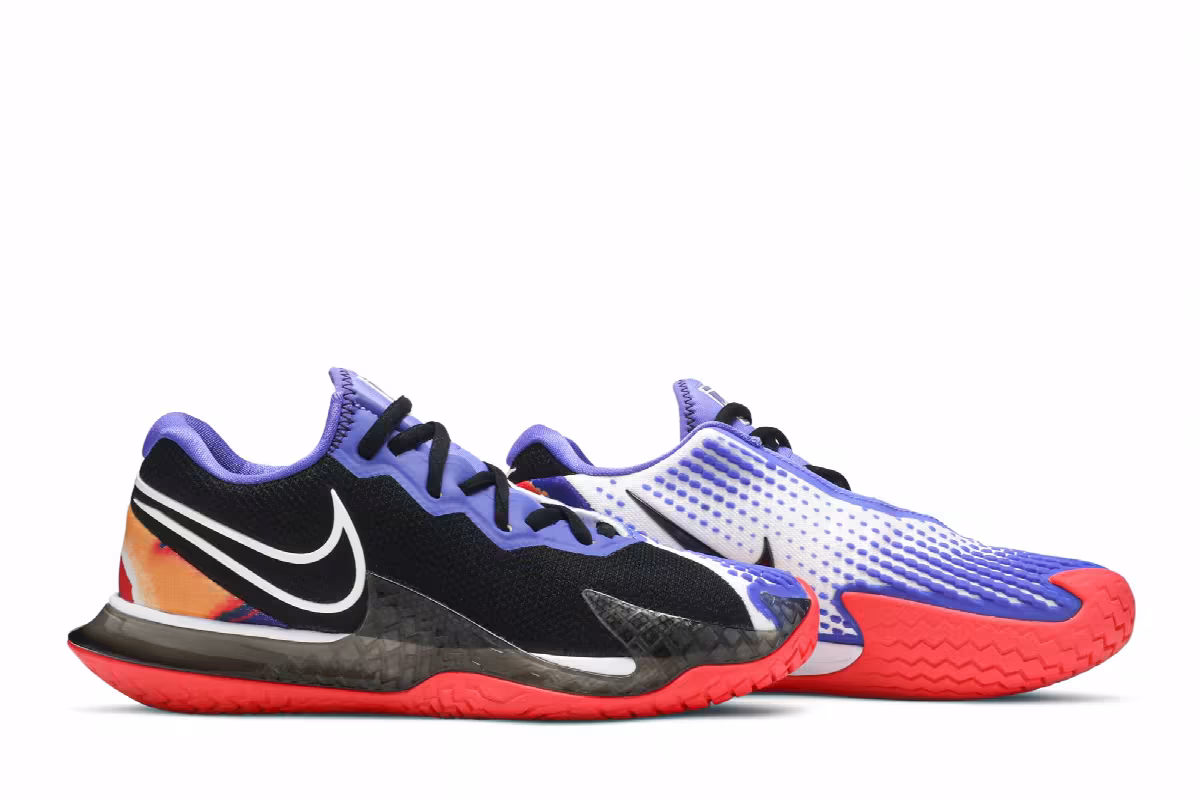 Nike Women's Court Air Zoom Vapor Cage 4 Persian Violet Crimson, view 9