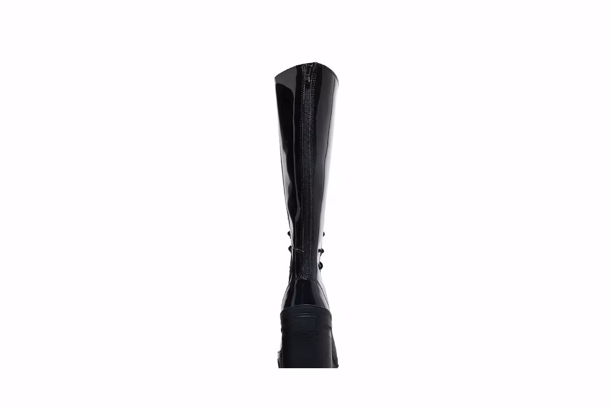 Converse Women's Chuck 70 De Luxe Heel XX Platform High Triple Black Patent, view 8