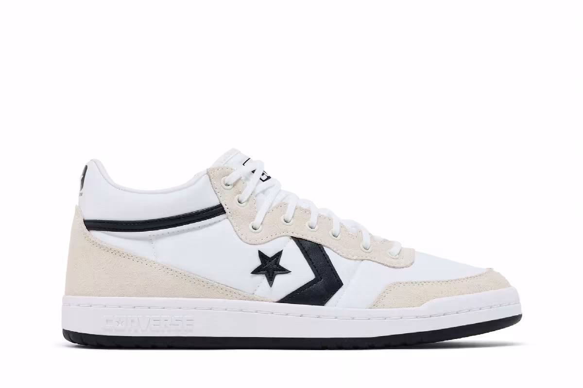 Converse Fastbreak Pro Mid White Black Egret, view 2
