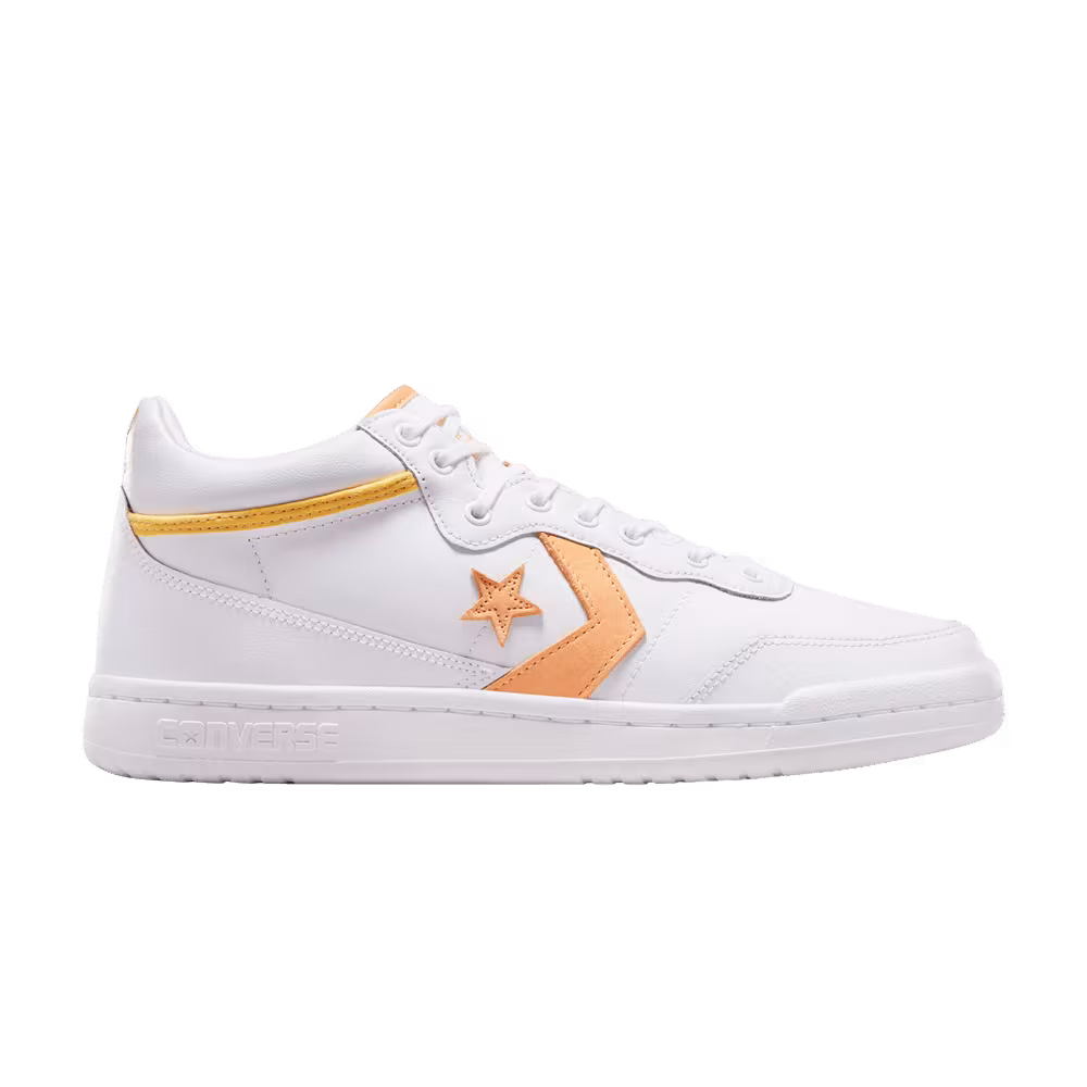 Converse Fastbreak Pro Leather Mid White Best Zest
