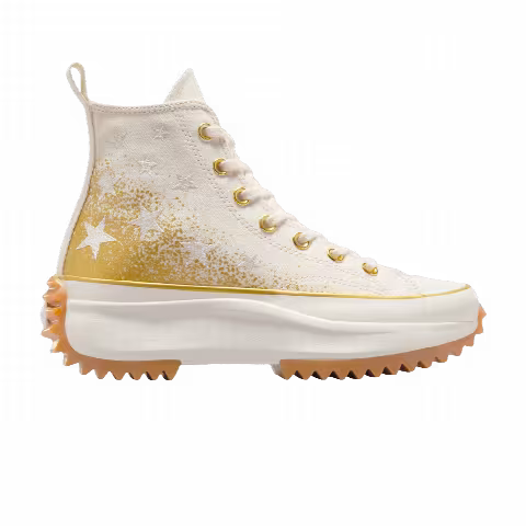 Converse Wmns Run Star Hike Platform High 'Gold & Embroidered Stars'