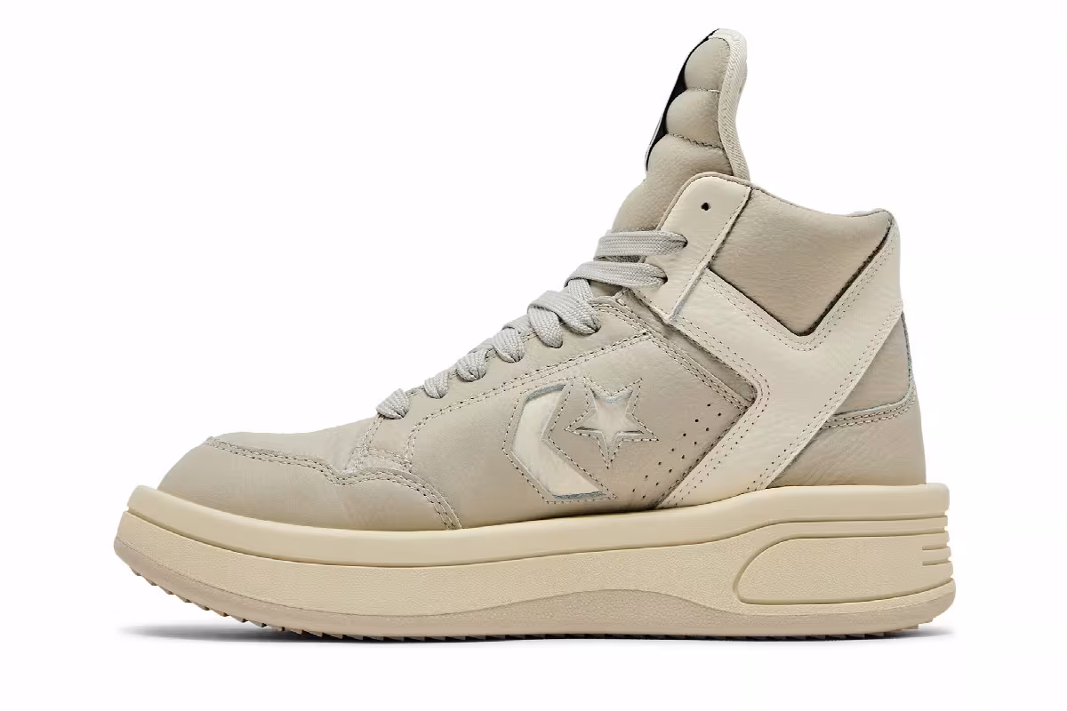Rick Owens x Converse DRKSHDW TURBOWPN Mid Pelican, view 4