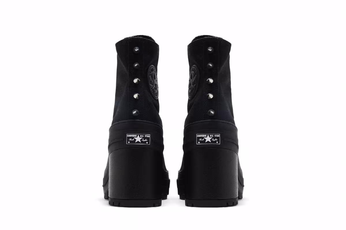 Converse Women's Chuck 70 De Luxe Heel Platform High Studded - Black, view 7