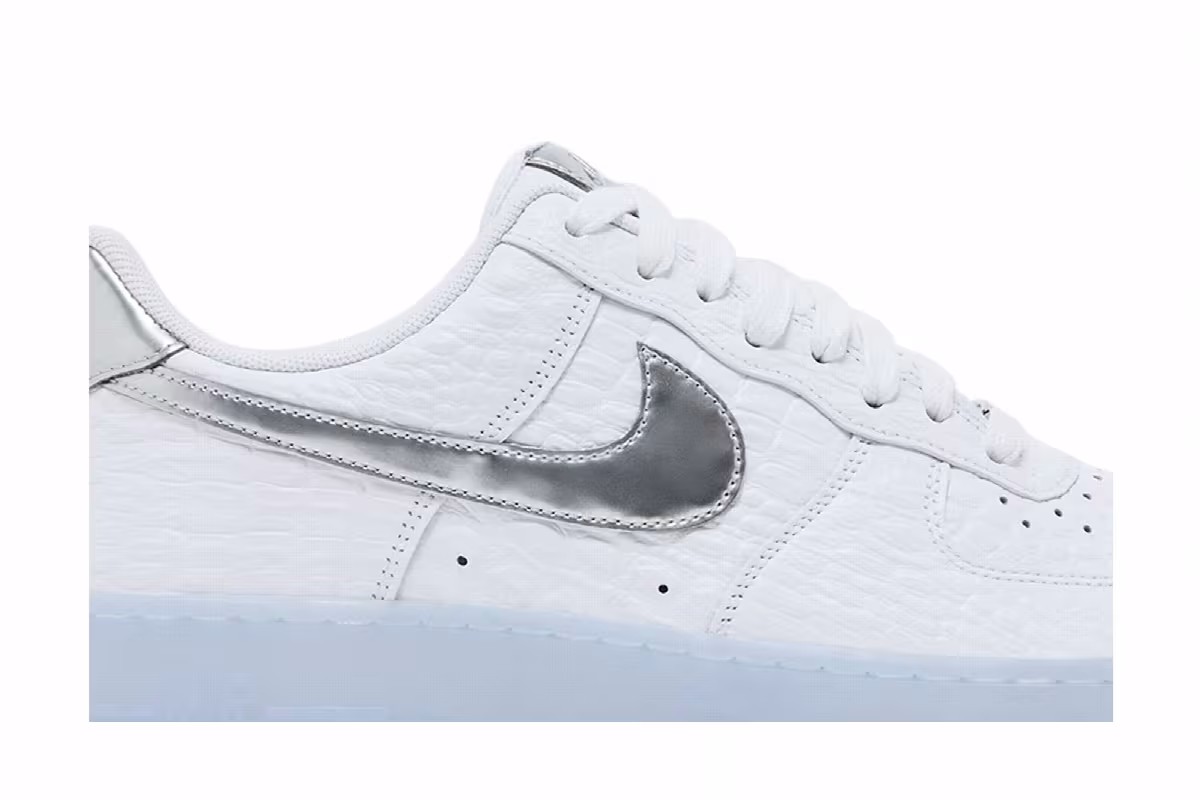 Nike Air Force 1 Low White Croc, view 3