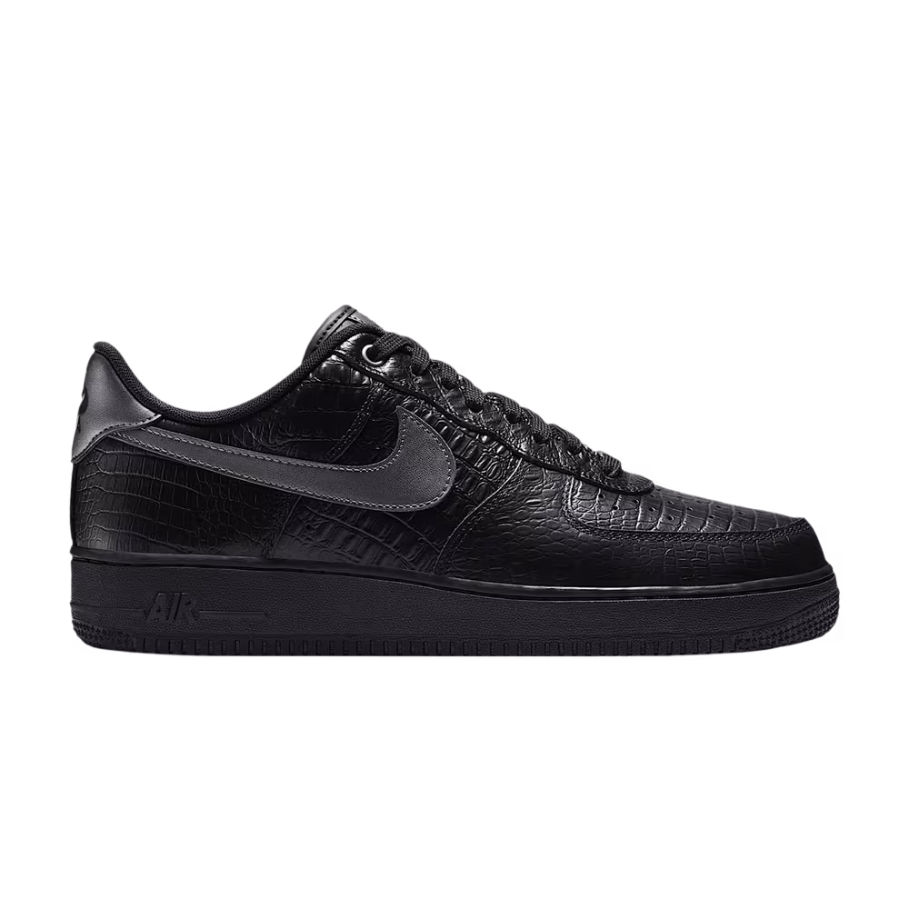 Nike Air Force 1 Triple Black Croc
