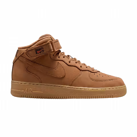 Nike Air Force 1 Mid 07 Premium 'Flax Gum Yellow Black Flax'