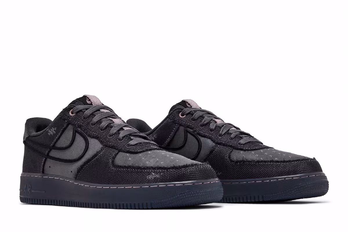Nike Air Force 1 Low Anthracite Iron Grey Violet Ore, view 9
