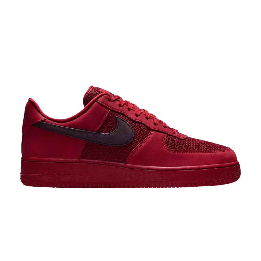 Nike Air Force 1 Tough Red Metallic Silver