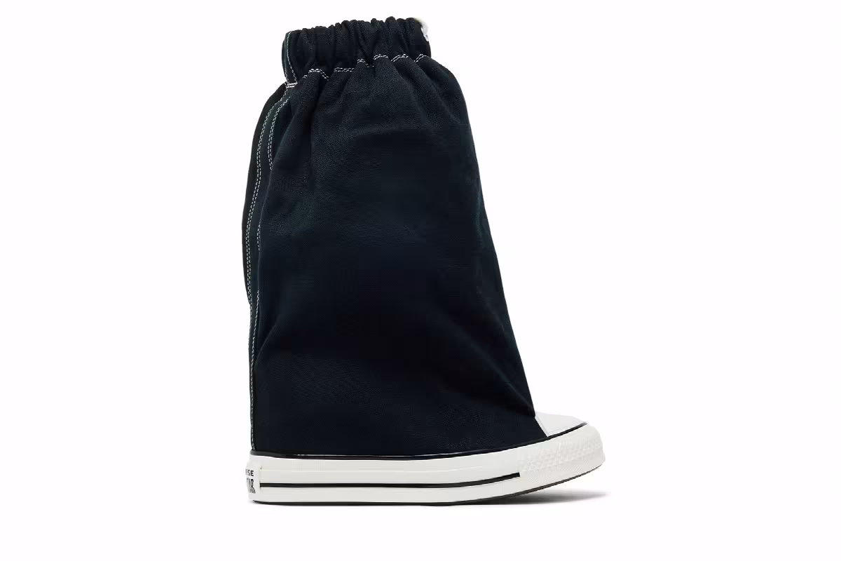 Vaquera x Converse Women's Chuck Taylor All Star XHi Slouch Wedge Black, view 2