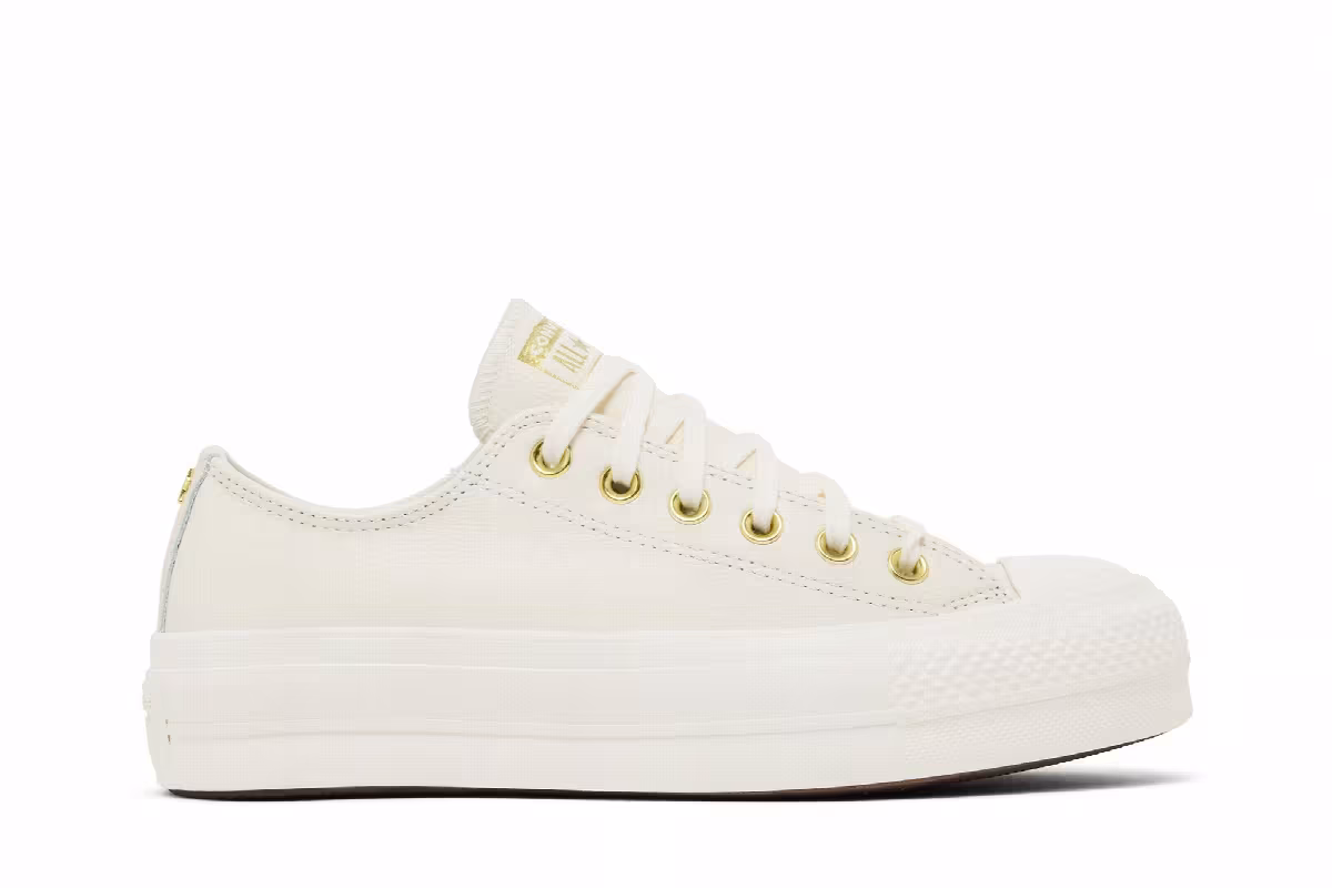 Converse Women's Chuck Taylor All Star Lift Platform Low Gold, view 2