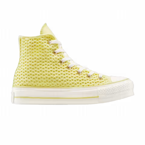 Converse Wmns Chuck Taylor All Star Lift Platform Knit High 'Lemon Slushy'