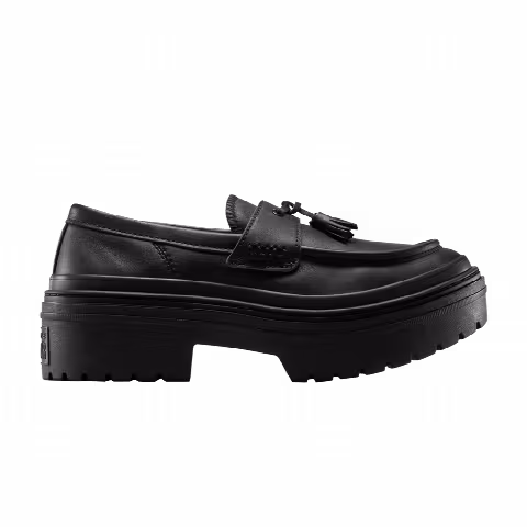 Converse Wmns Chuck Taylor All Star Lugged Heel Loafer Platform Low 'Triple Black'